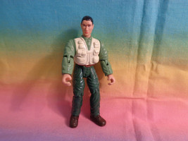 Plastic Action Figure Green Outfit w/ Cream Vest - as is - no markings - £1.18 GBP