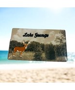 Lake George NY Souvenir Refrigerator Magnet BW Photo Buck Deer - $19.18 CAD