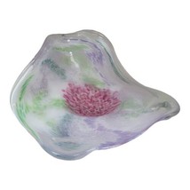 SALLY WORCESTER Hand Blown Art Glass Freeform Bowl Centerpiece Glass Scu... - £293.57 GBP