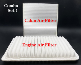 Engine &amp; Cabin Air Filter Combo Se For Lexus Rx350 Es330 87139-32010 17801-Oh010 - £19.66 GBP