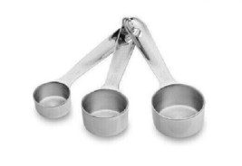 All-Clad Stainless-Steel 3 piece Measuring Spoons Square bottom set - £18.47 GBP