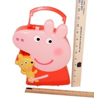 Vintage Peppa Pig 10" Storage Toy Box - Travel Carry Case Only - Jazwares 2003 - $10.00