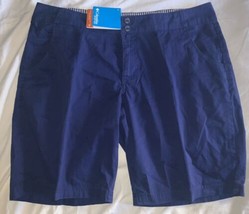 Columbia PFG Omni-Shade Women’s Blue Shorts Size 16 Hiking Fishing Casual - $24.74