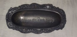 1893 Worlds Fair Exposition Souvenir Pin Tray Pewter dish Footed Bath Tub - £58.85 GBP