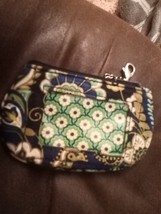 Vera Bradley  Rhythmn and Blues Zip And Clip ID - $11.30