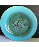 Sparta Ceramic Company Romany Spartan Turquoise Aqua Glazed Plate United... - $16.00