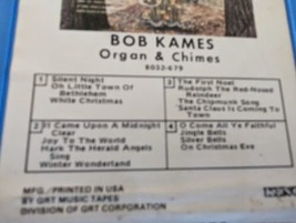 15 Songs of Christmas Organ and Chimes Bob Kames 8 Track Tape Vintage First Noel - £7.44 GBP