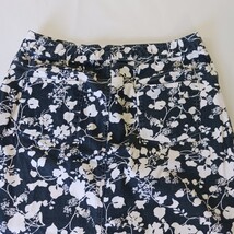 Tape Measure D2ABMF93T Women’s Black/White Floral Stretch Skirt Size 14 Waist 30 image 15