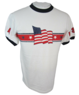 CANYON RIVER BLUES vintage 1990s T Shirt patriotic USA flag cotton glitt... - £11.66 GBP