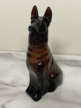 1970’s Empty Avon German Shepherd Noble Prince Amber Glass Aftershave Bottle - £10.43 GBP