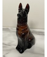 1970’s EMPTY Avon German Shepherd NOBLE PRINCE Amber Glass Aftershave Bo... - $246.78 MXN