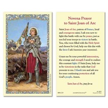 Saint Joan of Arc Laminated Novena Prayer Card, New - £2.37 GBP