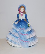 2007 Royal Doulton Pretty Ladies Hn 4999 Hannah Blue Dress 7&quot; Lady Figurine - £62.66 GBP