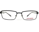 Converse K012 BLACK Kinder Brille Rahmen Grau Rechteckig Voll Felge 50-1... - $32.35