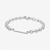 Sterlingsilver Pandora Engravable Bar Link Bracelet,Bridesmaid Gift,Gift For Her - £15.97 GBP