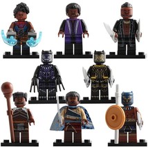 8pcs Marvel Black Panther - W'Kabi M'baku Shuri Erik Killmonger Minifigures - $316.70 MXN