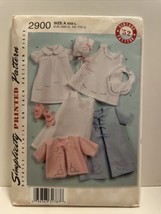 Retro 50s Size XXS-L Simplicity 2900 Babies Layette Bonnet *UNCUT/FF - $8.01
