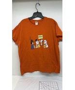 Peanuts Charlie Brown Snoopy Boo Halloween Orange Trick Or Treat Mens T-... - €12,67 EUR