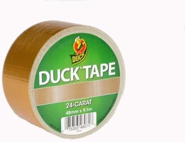 Duck 1.88 in. W x 10 yd. L Gold Solid Duct Tape - £17.19 GBP