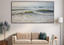 Original Ocean Wave Oil Painting on Canvas, Large Wall Art, Abstract Sea... - £1.56 GBP