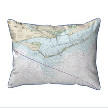 Betsy Drake St George Island, FL Nautical Map Extra Large Zippered Indoor - £62.02 GBP