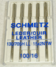 Schmetz Sewing Machine Leather Needle L-110B - $7.95
