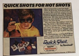 1988 Quick Shots Joystick Vintage Print Ad Advertisement pa18 - £6.97 GBP