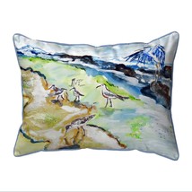 Betsy Drake Sandpipers &amp; Heron Small Pillow 11x14 - £39.56 GBP