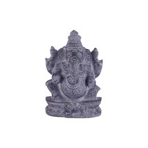 Black Stone Ganesh Sculpture Idol/Kan Drishti Ganapathy  vinayagar, Height = 6.5 - £75.63 GBP