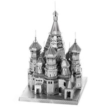 Saint Basil&#39;s Cathedral Vasily Cathedral Metal 3D Puzzle Mosaic Kit New - £15.71 GBP