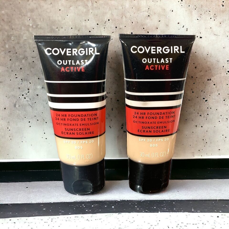 2 X COVERGIRL Outlast Active 24 Hours Foundation SPF 20-#805 IVORY - $9.25