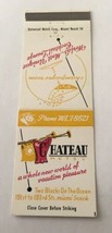 Vintage Matchbook Cover Matchcover Chateau Hotel  Miami Beach FL - £2.46 GBP