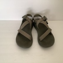 CHACO Men&#39;s Sandals Z1 Classic Sage Green Adjustable Waffle Sz 12M Nearly New - £21.15 GBP
