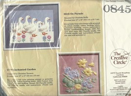Geese On Parade Embroidery Kit Creative Circle 0845 Candlewicking Needle... - $11.93
