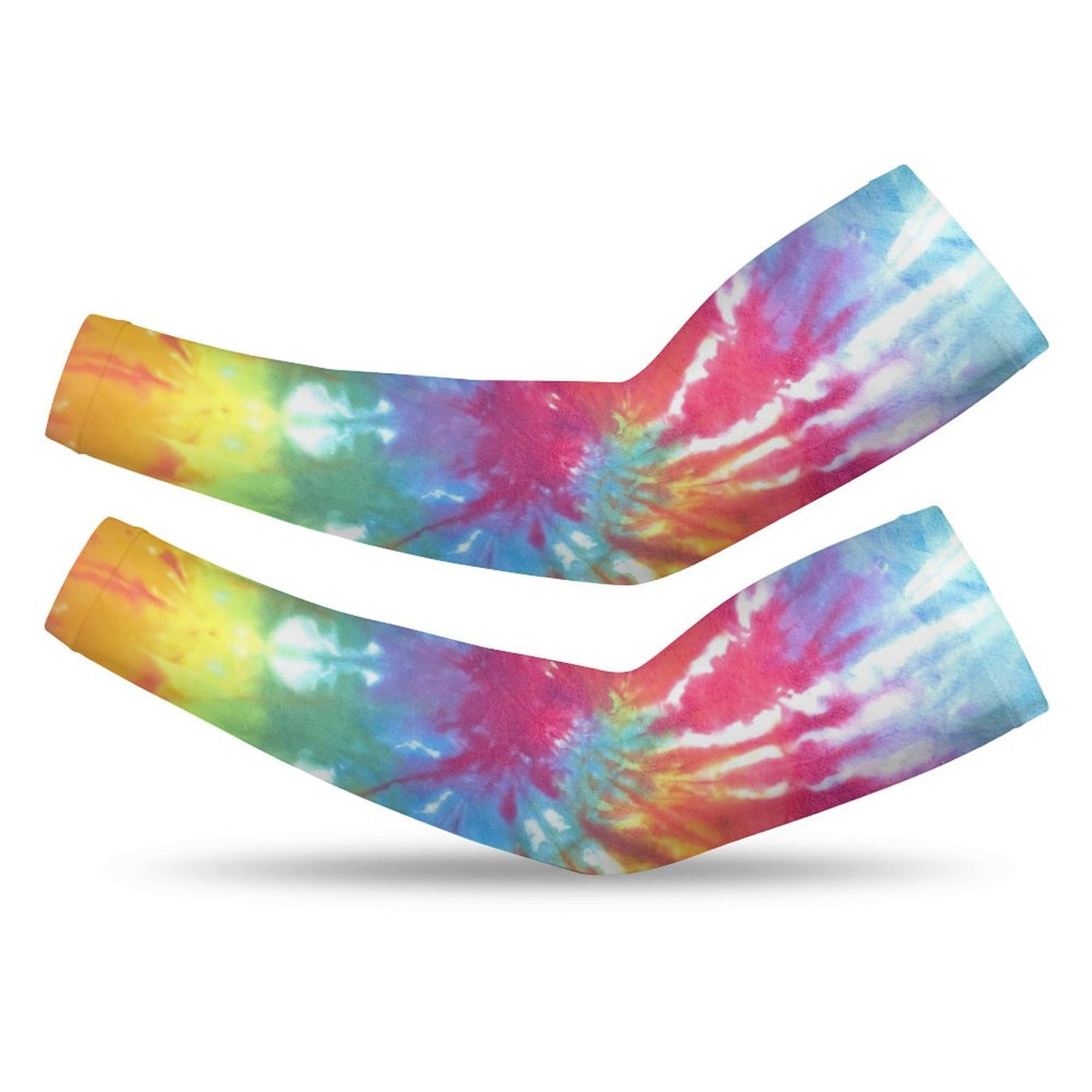Mondxflaur Tie-Dye Cooling Arm Sleeves Cover UV Sun Protection for Men Women