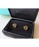 Tiffany &amp; Co. 18K Yellow Gold Love Knot Earrings w/New Backs &amp; Boxes~12m... - £635.48 GBP