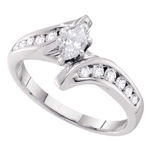 14k White Gold Marquise Diamond Solitaire Bridal Wedding Engagement Ring... - $1,299.00