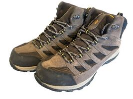 Columbia mens Crestwood Mid WP Boot Hiking Shoe Cordovan/Squash BM5371-231 - $34.08