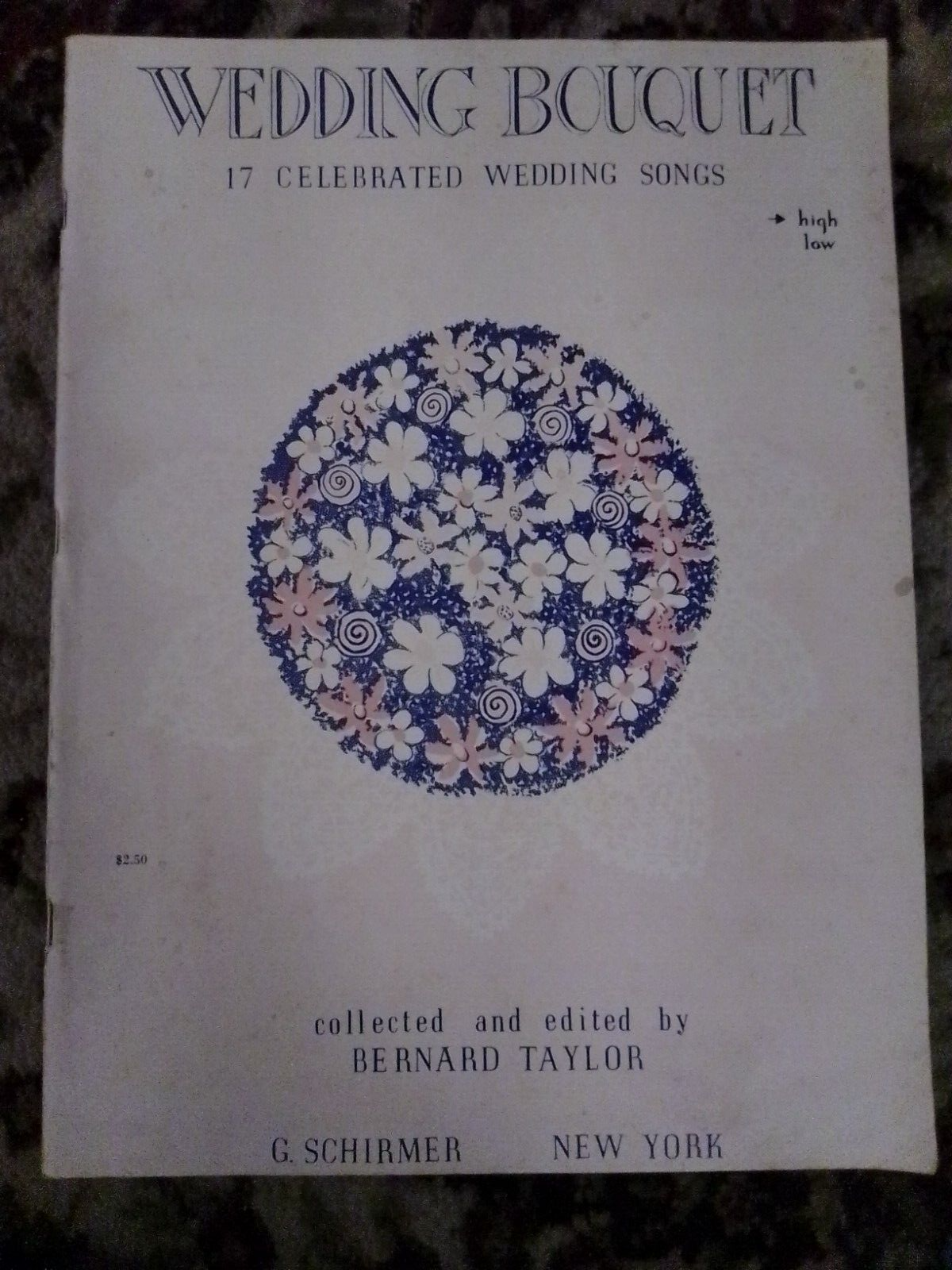 Wedding Bouquet 17 Celebrated Wedding Songs Bernard Taylor Music Book 19... - $2.97