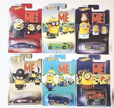 Hot Wheels Despicable ME Minion Made 2018 Illumination Entm&#39;t Set of 6 Cars HW6 - £23.97 GBP