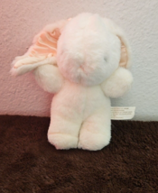 Chosun Bunny Rabbit Plush Stuffed Animal White Small Pink Satin Ears - £19.76 GBP