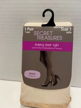 Secret Treasures Sheer Nude Shaping Tights (1 Pair) NEW! Size 1 - £3.58 GBP