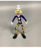 Vintage Murano Italy Hand Blown Glass Clown Figurine - 5”H - $636.51 MXN