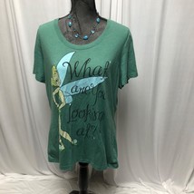Disney Tinker Bell T-Shirt Womens 2X (Measures Smaller) Green Short Sleeve Tee - £10.07 GBP