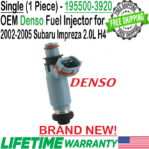 NEW OEM Denso x1 Fuel Injector for 2002-2005 Subaru Impreza 2.0L H4 Turbocharged - £58.91 GBP