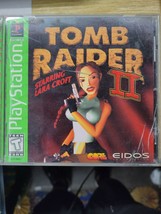 Tomb Raider II 2 Starring Lara Croft Black Label PS1 Complete+reg card! - £21.01 GBP