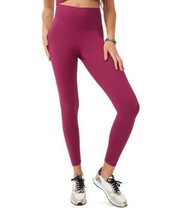 Terez Womens Super High Waist Leggings Color Black Raspberry Size Large - £49.99 GBP