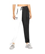 Woman Two Tone Black and White Quick Dry Cargo Sweatpants (Size S-2XL) - $67.91 CAD