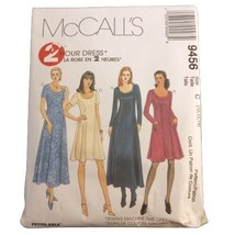 McCall&#39;s 9456 Pattern Misses&#39; Dress in Two Lengths 2 Hour C 10-14 Vintage UC - £3.90 GBP
