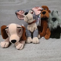 Disney Store Beanie Plush Lady and The Tramp Jock Trusty NWT NOS Vintage - £11.76 GBP
